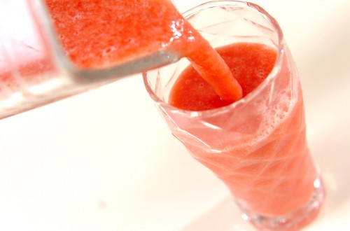 シャリシャリ!スイカのスムージーの作り方1