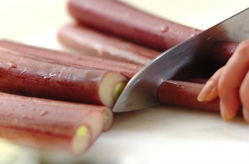 京のおばんざい ズイキ(芋がら)とお揚げさんの炊いたん〜基本の下ごしらえの仕方も解説の作り方1