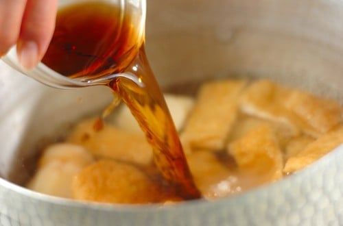 京のおばんざい ズイキ(芋がら)とお揚げさんの炊いたん〜基本の下ごしらえの仕方も解説の作り方2