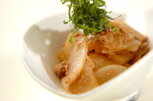 大根とツナの炒め物の作り方2