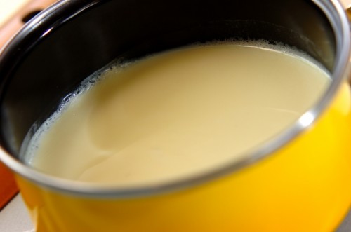 豆腐の豆乳汁の作り方1