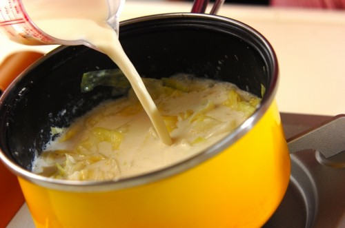 キャベツのミルクスープの作り方3