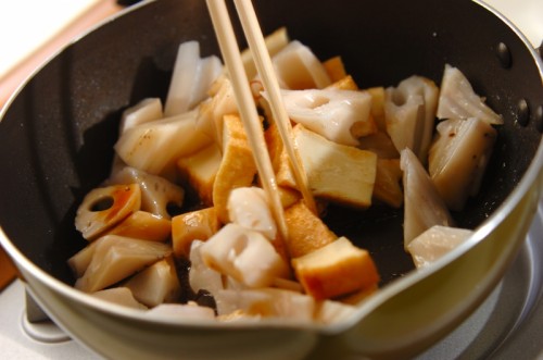 レンコンのピリ辛炒めの作り方2