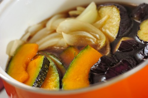 夏野菜の揚げ浸しの作り方2