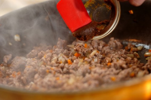 カレー風味オムレツの作り方1