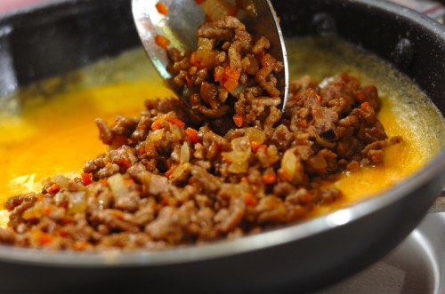 カレー風味オムレツの作り方3