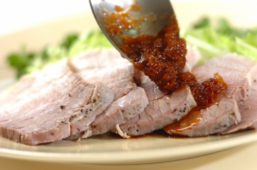 ゆで豚のおろしコチュジャンダレの作り方2