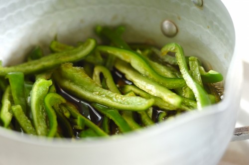 ピーマンの甘辛煮の作り方1