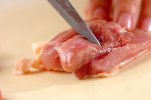 チキンペッパーカツの下準備1