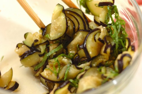 塩もみナスの即席漬けの作り方2