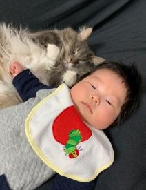 ܂ꂽL̃GE݂݂ƈꏏɐĂ1΂̑q