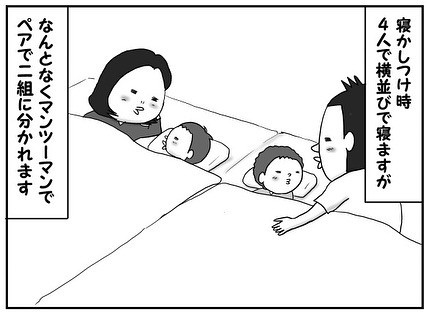 サムネイル 男目線で描く双子男児の笑える成長記、パパとママどっちと寝る問題の結末は…